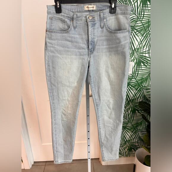 Madewell 9" Mid-Rise Skinny Crop Jeans in Coolmax® Denim Edition Size 30 - Picture 3 of 14